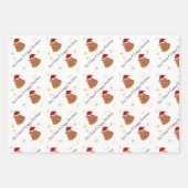 クリスマスのラッピング紙をセットしない ラッピングペーパーシート (正面3)