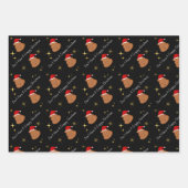 クリスマスのラッピング紙をセットしない ラッピングペーパーシート (正面)