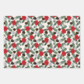 クリスマスのラッピング紙（クリーム） ラッピングペーパーシート (正面2)