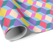 クリスマスのラッピング紙。パタ市松模様にーン。 ラッピングペーパー (ロールコーナー)