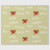 クリスマスのラッピング紙 ラッピングペーパー (フラット)