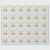 クリスマスのラップが飾られすてきる季節だ ラッピングペーパー (フラット)