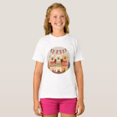 クリスマスのラブラドール・レトリーバー Tシャツ (正面フル)