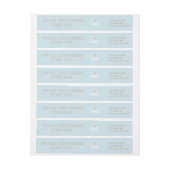 クリスマスのラベルのまわりの夢の天使の覆い ラップアラウンドラベル (シート)