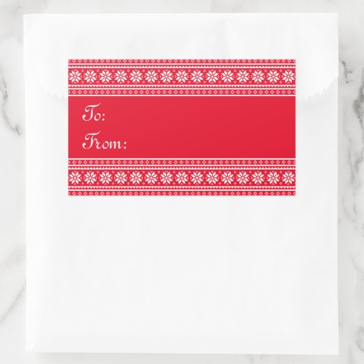 クリスマスのラベルのステッカーからのへのエレガントな長方形 長方形シール (バッグ)