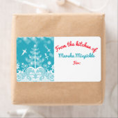 クリスマスのラベルの台所からの天使の道具 ラベル (インサイチュ)