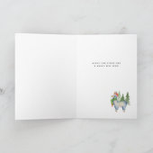 クリスマスのラマ シーズンカード (内部)