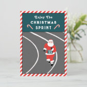 クリスマスのランニングカードが面白い (スタンド正面)