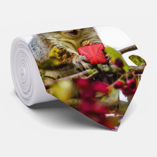 クリスマスのリスのネクタイ ネクタイ (ロール)