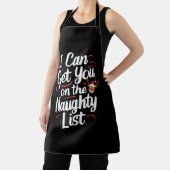 クリスマスのリストにいけな載せおもしろいる エプロン (インサイチュ)