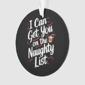 クリスマスのリストにいけな載せおもしろいる オーナメント (正面)
