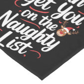 クリスマスのリストにいけな載せおもしろいる ショートテーブルランナー (コーナー)