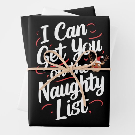 クリスマスのリストにいけな載せおもしろいる ラッピングペーパーシート (インサイチュ)