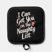 クリスマスのリストにいけな載せおもしろいる 鍋敷き (正面)