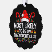 クリスマスのリストに載るいけな可能性が高い オーナメントカード (左)