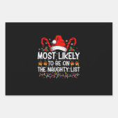 クリスマスのリストに載るいけな可能性が高い ラッピングペーパーシート (正面)