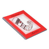 クリスマスのリストのノート ノートブック (右側)