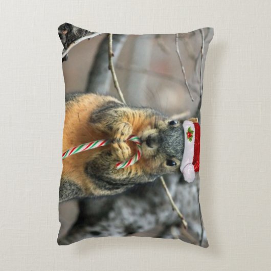 クリスマスのリス アクセントクッション (裏面(縦))