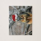 クリスマスのリス ジグソーパズル (縦)