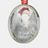 クリスマスのリス メタルオーナメント (左)