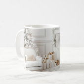 クリスマスのリビングルーム セラミックマグ コーヒーマグカップ (正面左)