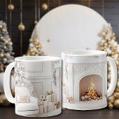 クリスマスのリビングルーム セラミックマグ コーヒーマグカップ
