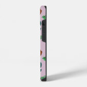 クリスマスのリボンと松ぼっくり iPhoneケース (左側面)