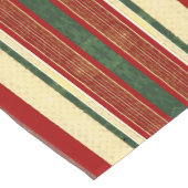 クリスマスのリボンのテーブルのランナー|の赤い緑金ゴールド ショートテーブルランナー (コーナー)