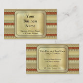 クリスマスのリボン 名刺 (正面/裏面)