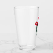 クリスマスのリースから顔を覗かせるフー タンブラーグラス (右)