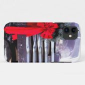 クリスマスのリースが飾られたアンティークトラック Case-Mate iPhoneケース (裏面(横))