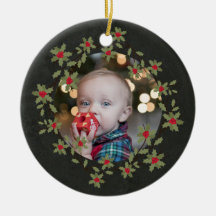 クリスマスのリースのクリスマスフォト