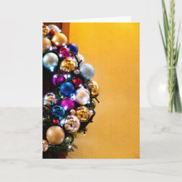 クリスマスのリース シーズンカード