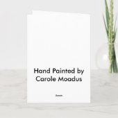 クリスマスのリース シーズンカード (裏面)