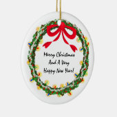 クリスマスのリースDIYのオーナメント セラミックオーナメント (右)