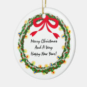 クリスマスのリースDIYのオーナメント セラミックオーナメント (左)