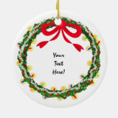 クリスマスのリースDIYのオーナメント セラミックオーナメント (裏面)