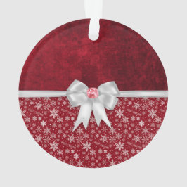 クリスマスのルビー色の赤くグランジなオーナメント オーナメント