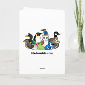 クリスマスのルビーthroatedハチドリ シーズンカード (裏面)