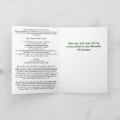 クリスマスのレシピの挨拶状 シーズンカード (内部)