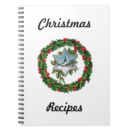 クリスマスのレシピの本 ノートブック (正面)