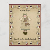 クリスマスのレシピは郵便はがきを梳きます シーズンポストカード (正面)