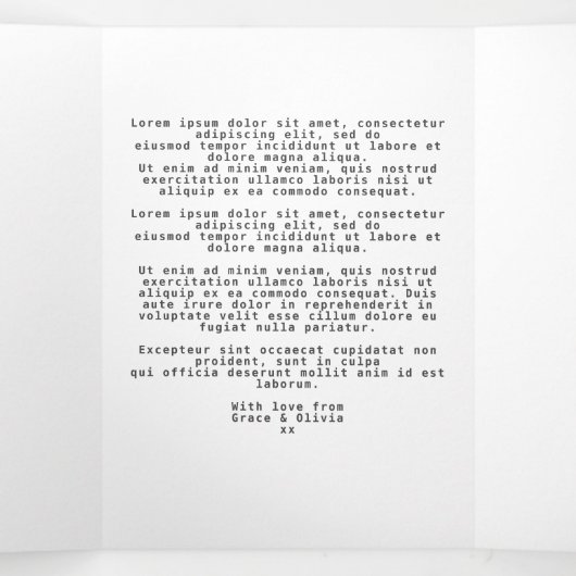 クリスマスのレズビアンカップルと犬と雪だるまのパーソナライズ 三つ折りクリスマスカード (内部中)