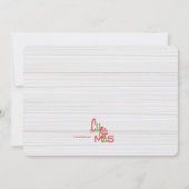 クリスマスのレタリングの写真の休日カード 招待状 (裏面)