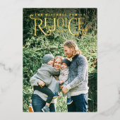 クリスマスのレターレクイース 箔シーズンカード (正面)