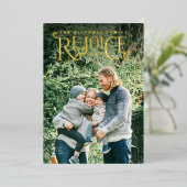 クリスマスのレターレクイース 箔シーズンカード (立ち正面)