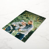 クリスマスのレターレクイース 箔シーズンカード (回転した状態)