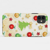 クリスマスのレトロパターン Case-Mate iPhoneケース (裏面(横))