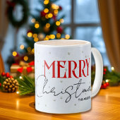 クリスマスのロビン鳥とベリーの枝 コーヒーマグカップ