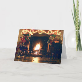 クリスマスのロマンスと暖かさのカスタマイズ可能なカード シーズンカード